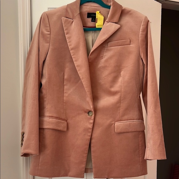 J. Crew Women's Pink velvet Blazer - Picture 1 of 2